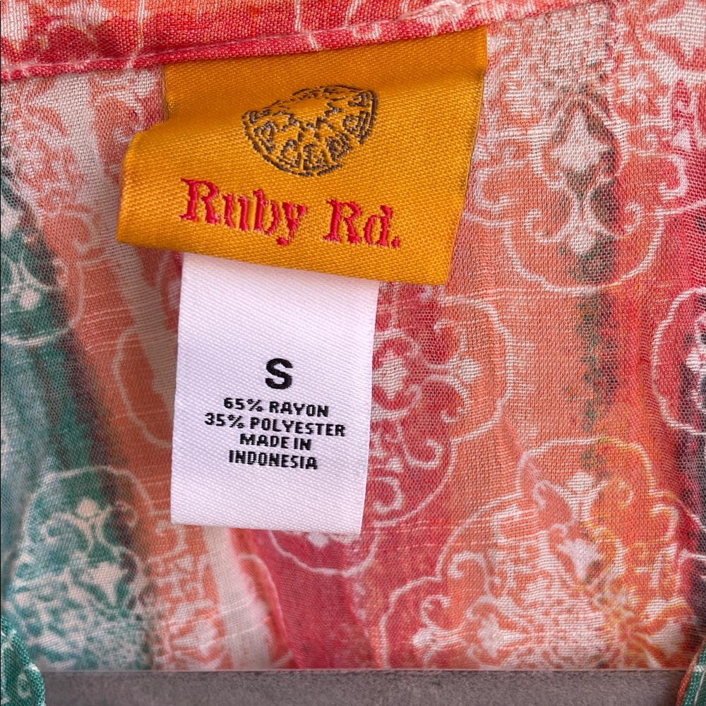 Ruby Rd. Multicolor Striped Blouse - Picture 2 of 3
